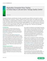Replication-Competent Virus Testing: A Critical Step in Cell and Gene Therapy Quality Control Bulletin Cover
