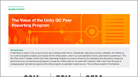 Value Unity QC Peer Reporting Program