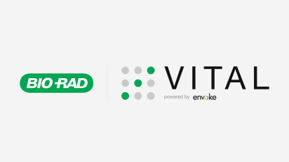 logos 'bio-rad, vital powered by envoke'.
