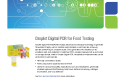 Cover of Droplet Digital PCR for Food Testing brochure