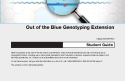 Cover of Student Guide, Out of the Blue Genotyping Extension