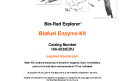 Cover of Instruction Manual, Biotechnology Explorer Biofuel Enzyme Kit