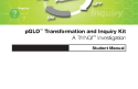 Cover of pGLO™ Transformation and Inquiry Kit Student Manual, Rev A