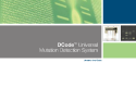 Cover of DCode Universal Mutation Detection System Brochure, Rev C