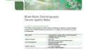 Cover of Mixed-Mode Chromatography: Ceramic Apatite Media Flier