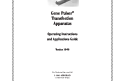 Cover of Instruction Manual, Gene Pulser Transfection Apparatus (discontinued product, PDF only)