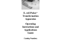 Cover of Instruction Manual and Applications Guide, E. coli Pulser Transformation Apparatus, Rev C (discontinued product, PDF only)