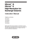 Cover of Instruction Manual, ENrich™ Q and S High-Resolution Ion Exchange Columns, Rev E