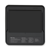 Top-down view of a black, rectangular Bio-Rad "Blot Tray" for lab imaging.