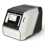 Modern laboratory device Bio-Rad ChemiDoc Pro Imaging System, facing front three quarter view.