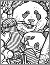 Giant Panda Problem Coloring Sheet